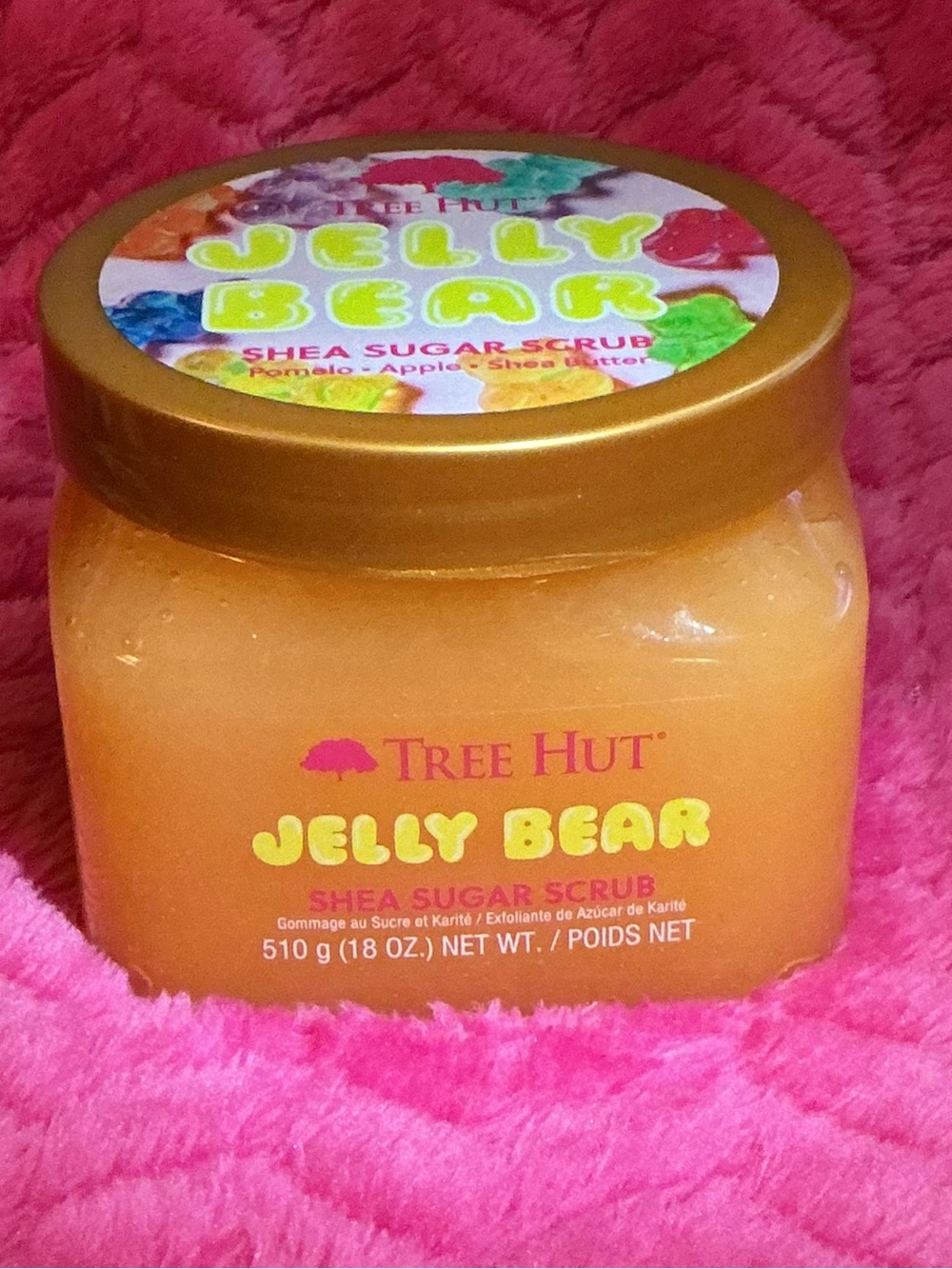 Tree Hut Jelly Bear Shea Sugar Scrub - Peachy Pink